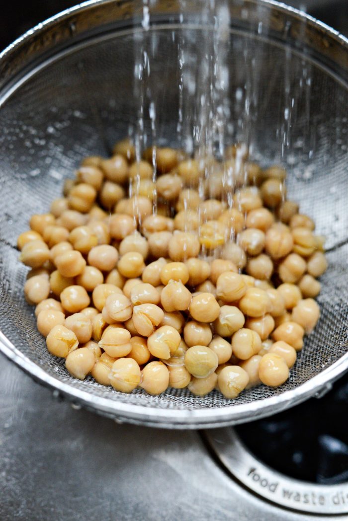 drain and rinse chickpeas