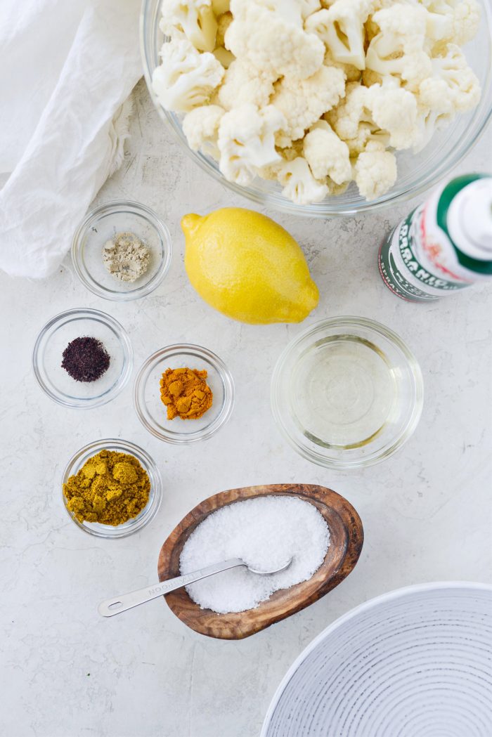 Curry Roasted Cauliflower ingredients