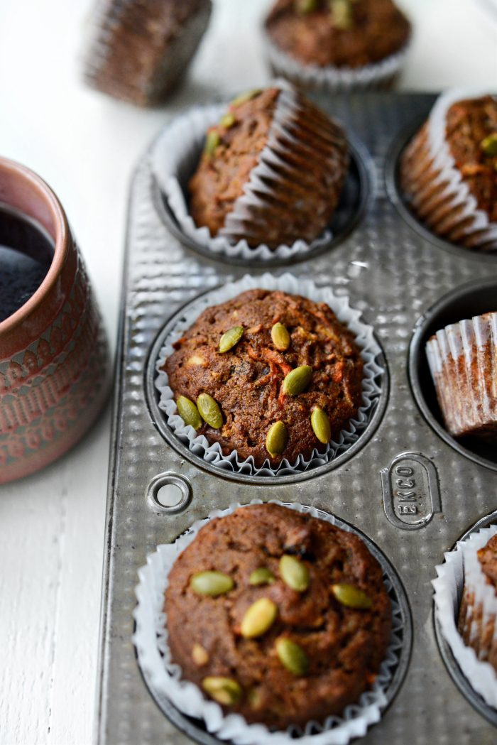 Morning Glory Muffins with pepitas