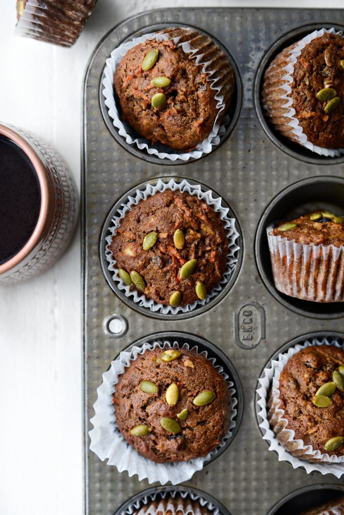 close up of Morning Glory Muffins