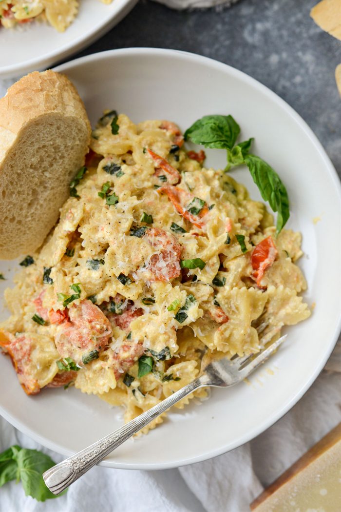 Baked Feta Pasta with Burst Cherry Tomatoes - Simply Scratch