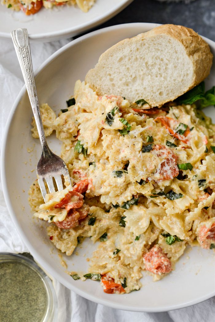 Baked Feta Pasta with Burst Tomatoes - Easy Weeknight Meals