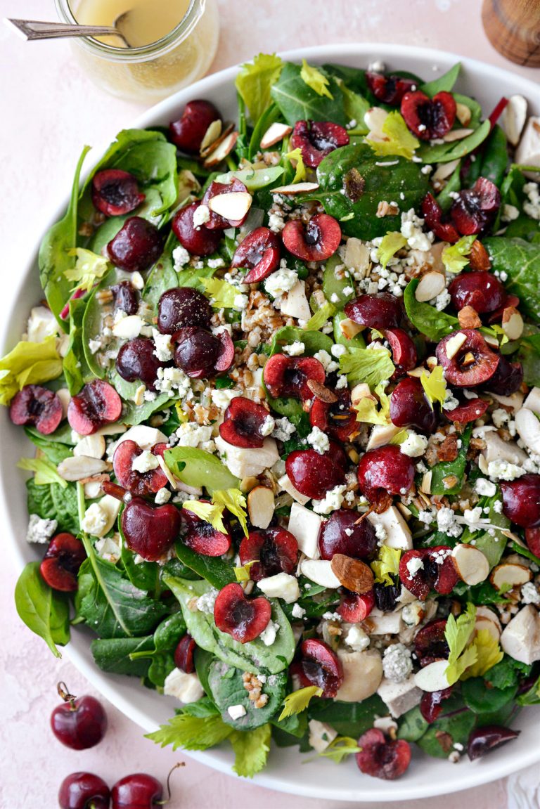 Cherry Winter Wheat Berry Salad - Simply Scratch