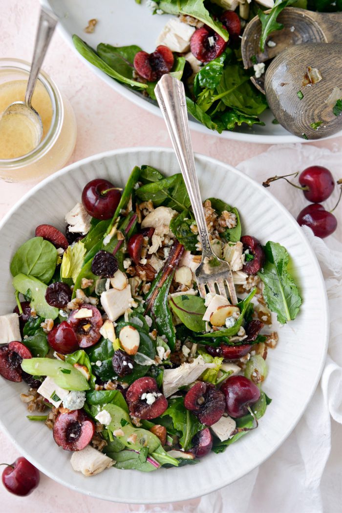 Cherry Winter Wheat Berry Salad