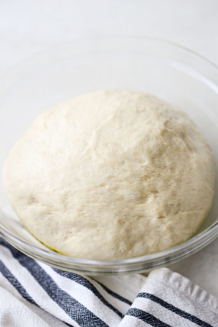 focaccia dough risen