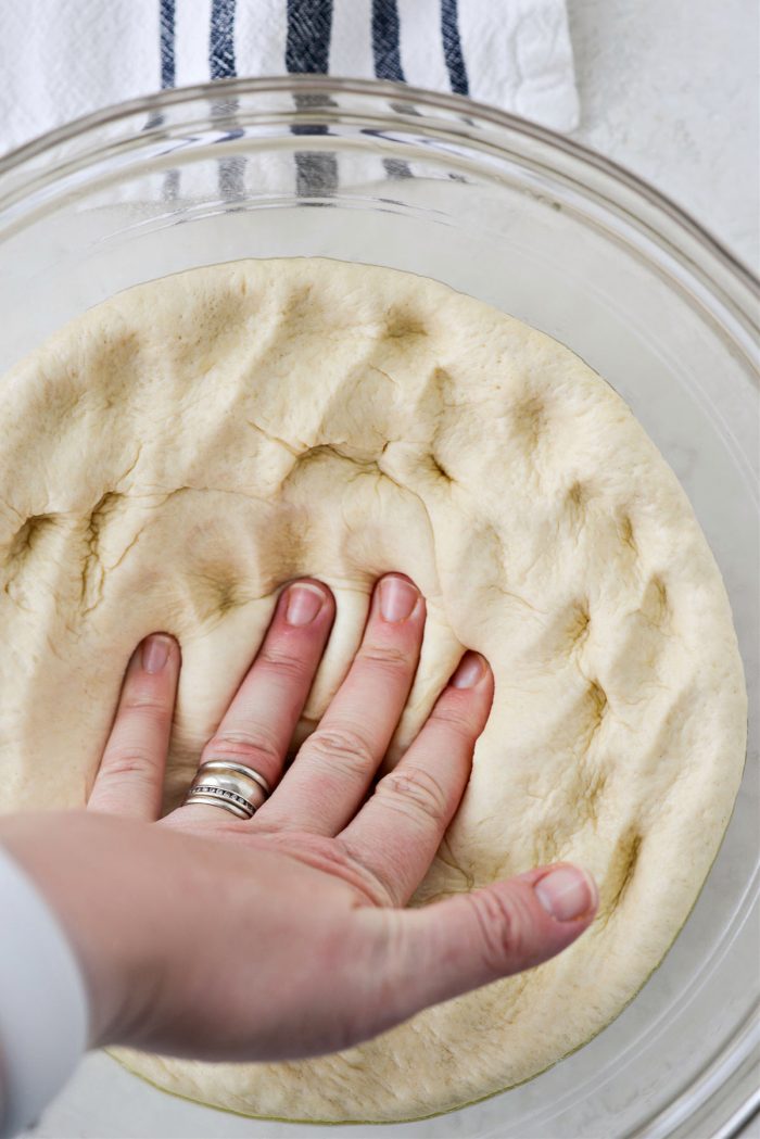press down dough