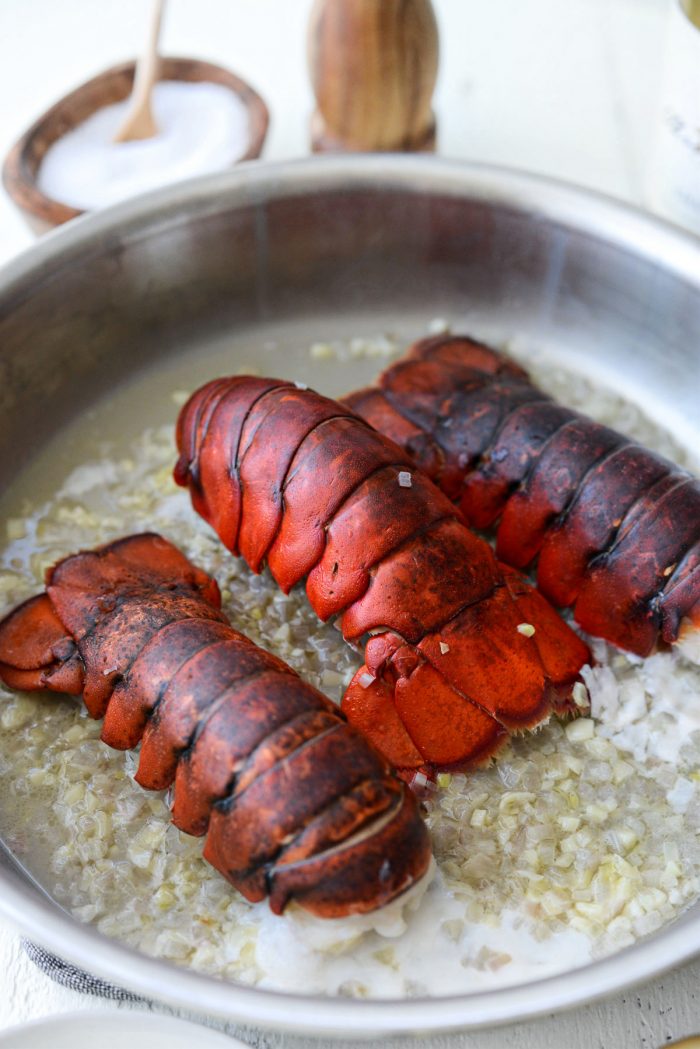 steamed lobster tails