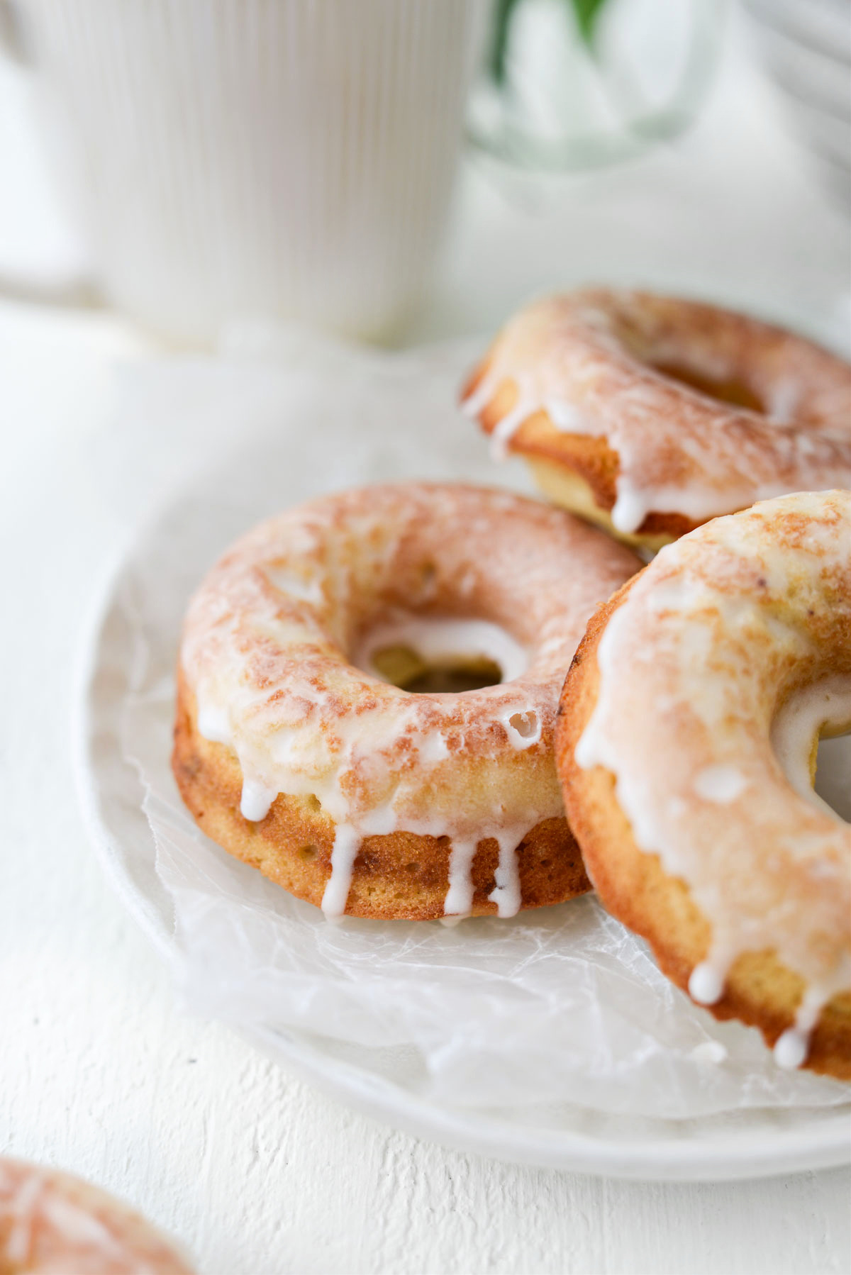 Baked Old Fashioned Glazed Donuts - Herbs & Flour