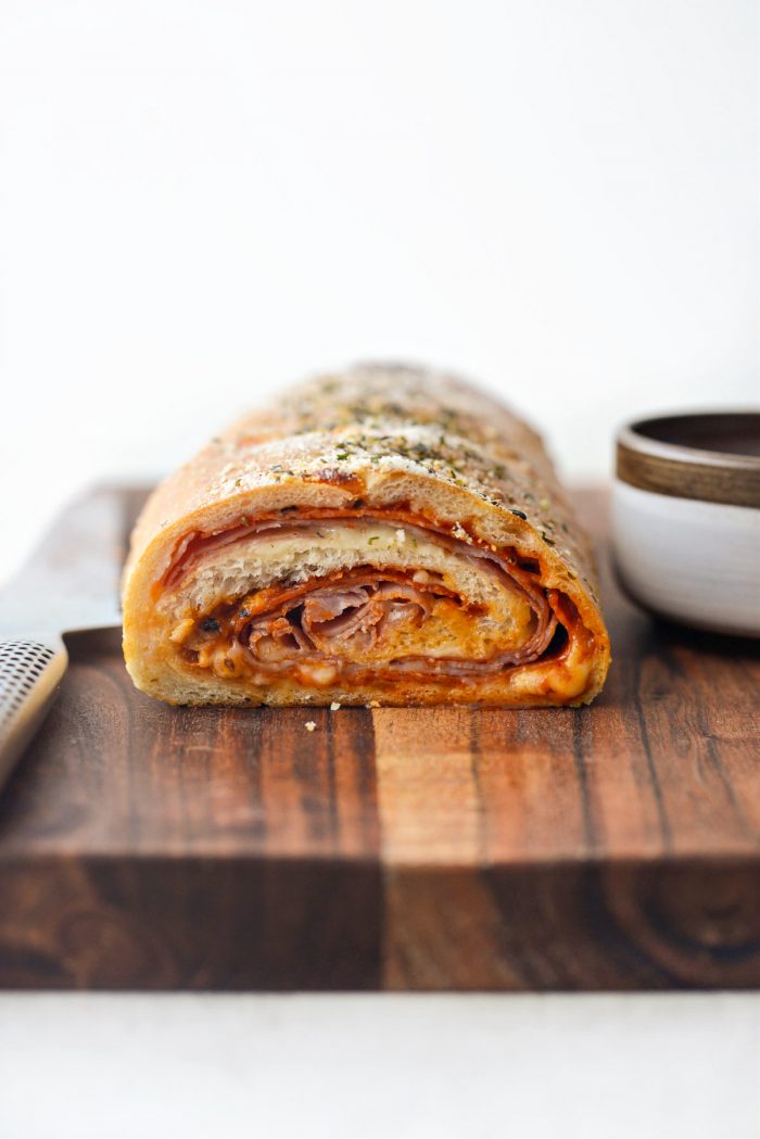 inside of Homemade Stromboli