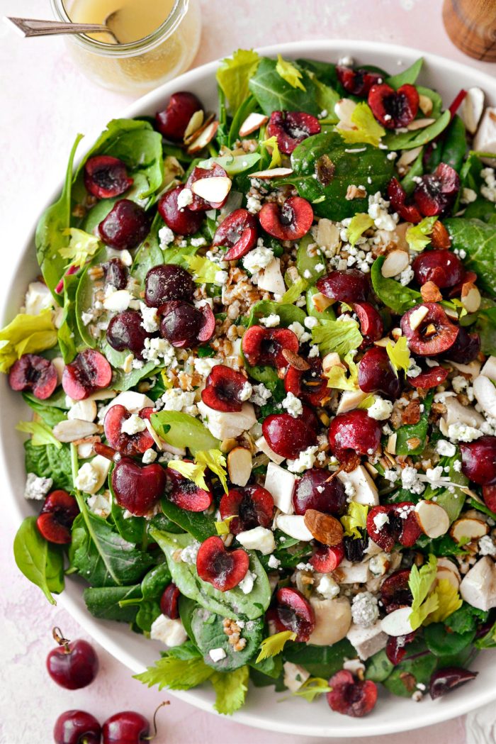 cherry winter wheat berry salad