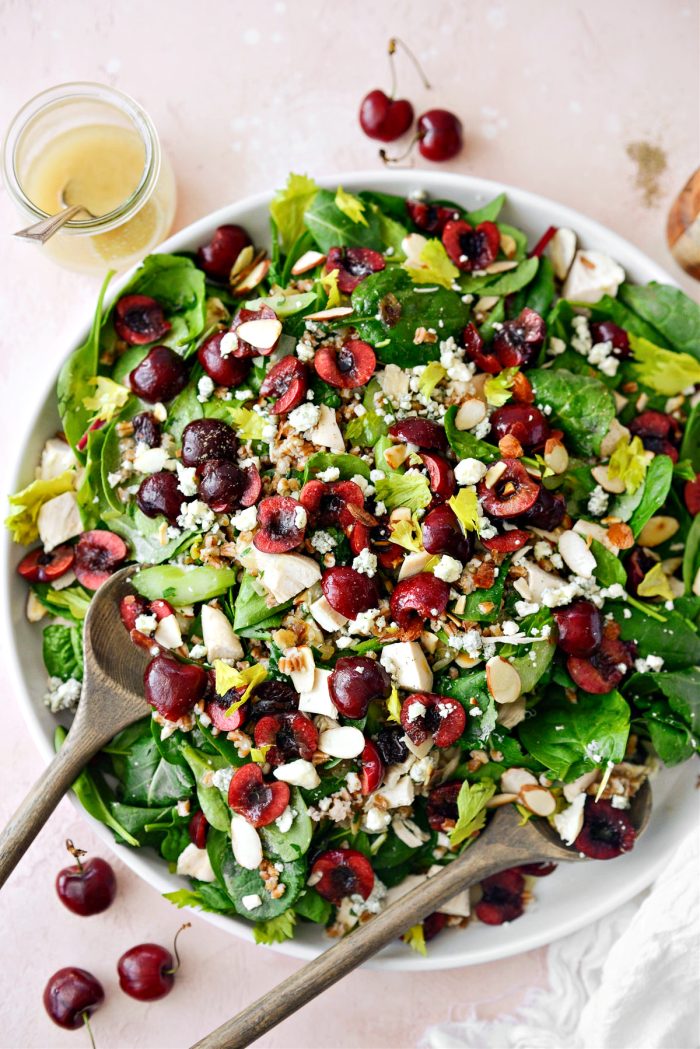 cherry winter wheat berry salad