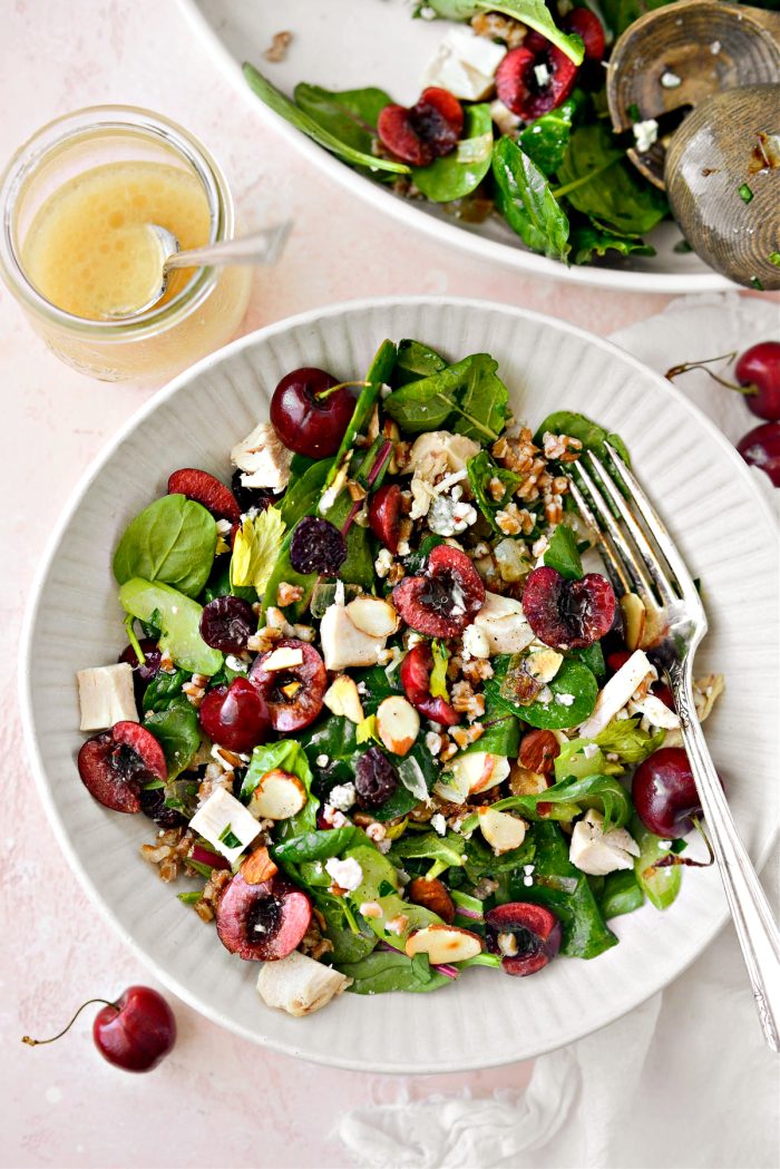 cherry winter wheat berry salad