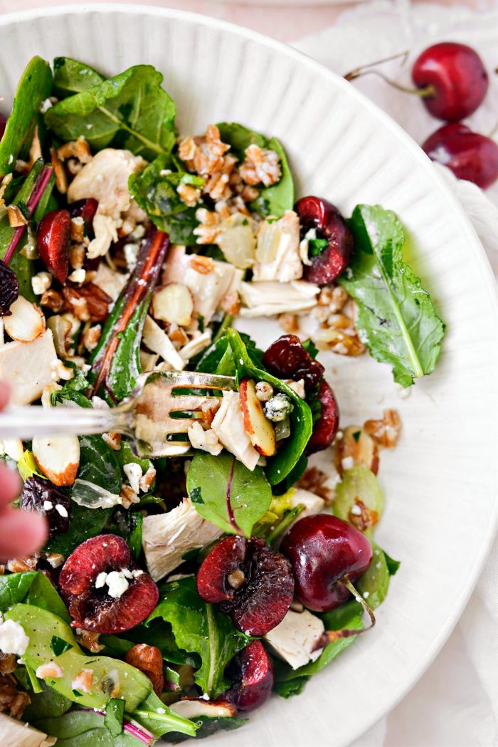 cherry winter wheat berry salad