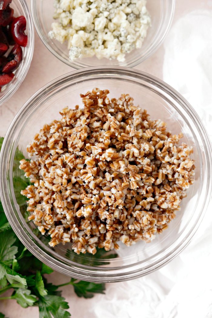 cooked winter wheat berries