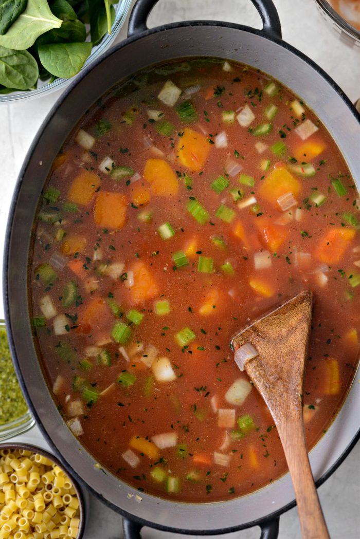 stir, bring to a boil and simmer for 30 minutes