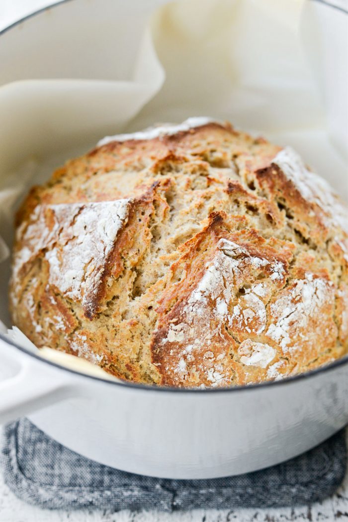 Irish Soda Bread in dutch oven