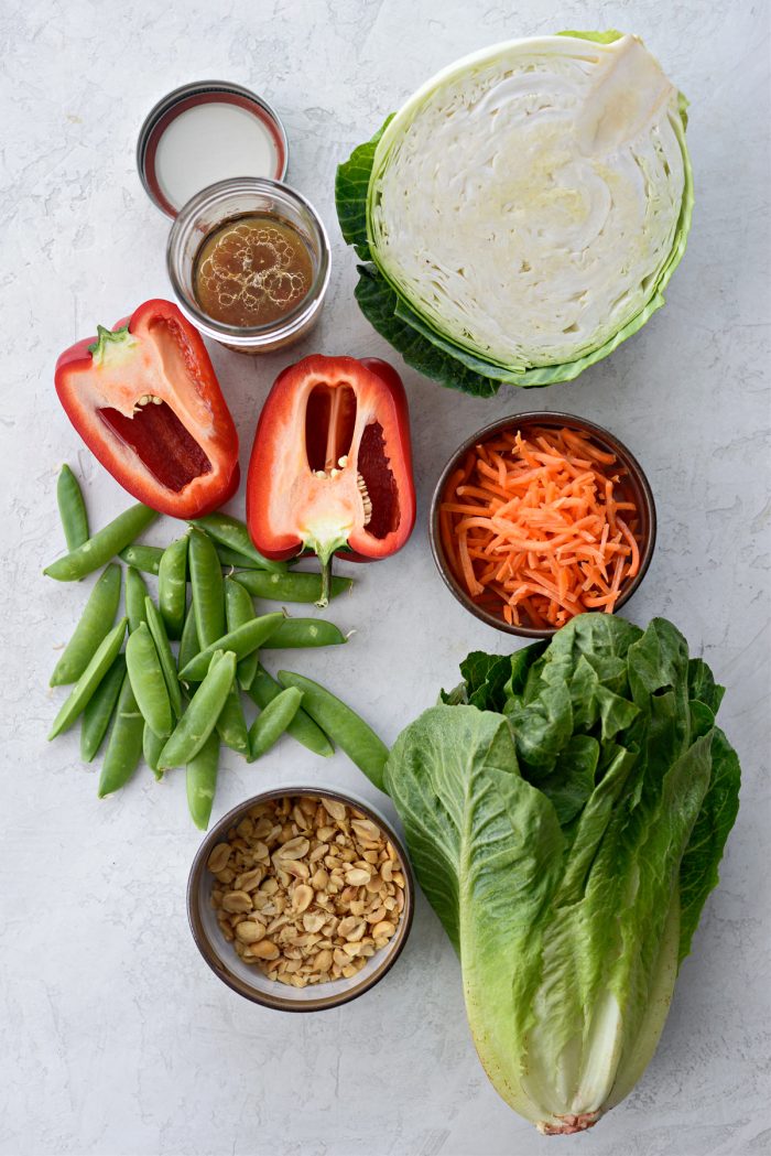 Thai Cabbage Salad ingredients