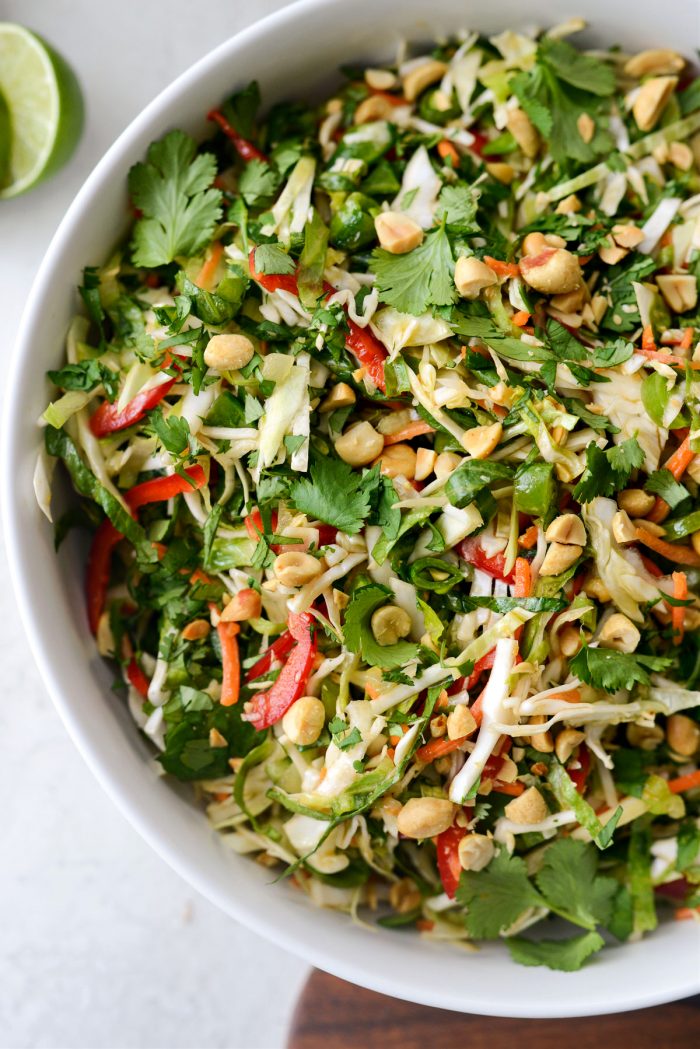 Thai Cabbage Salad close up