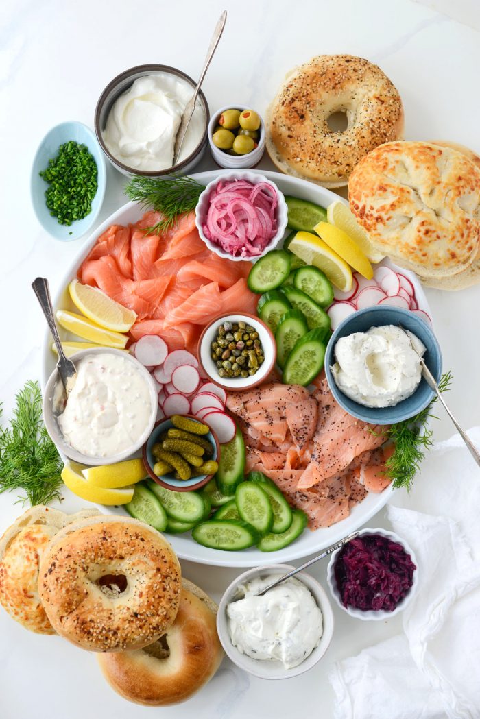 Bagel and Lox Brunch Spread