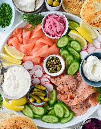 Bagel and Lox Brunch Spread