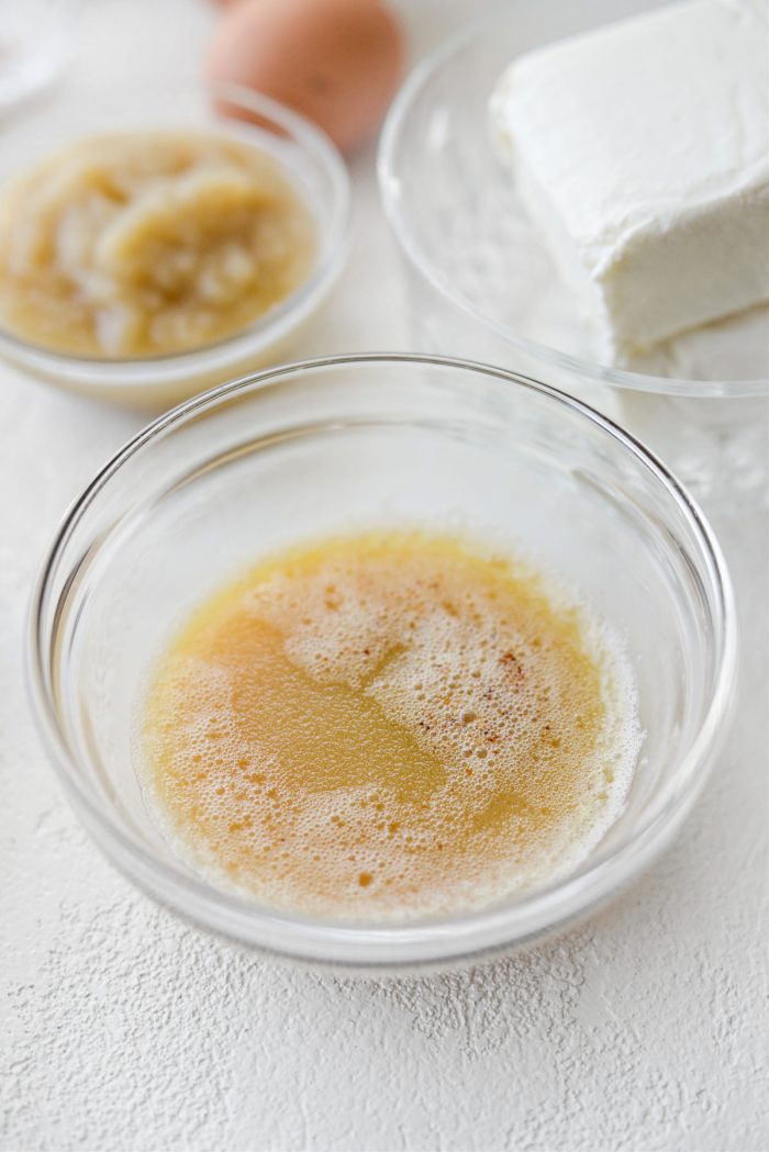 browned butter in bowl