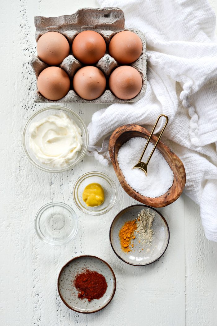 Classic Deviled Eggs Recipe ingredients