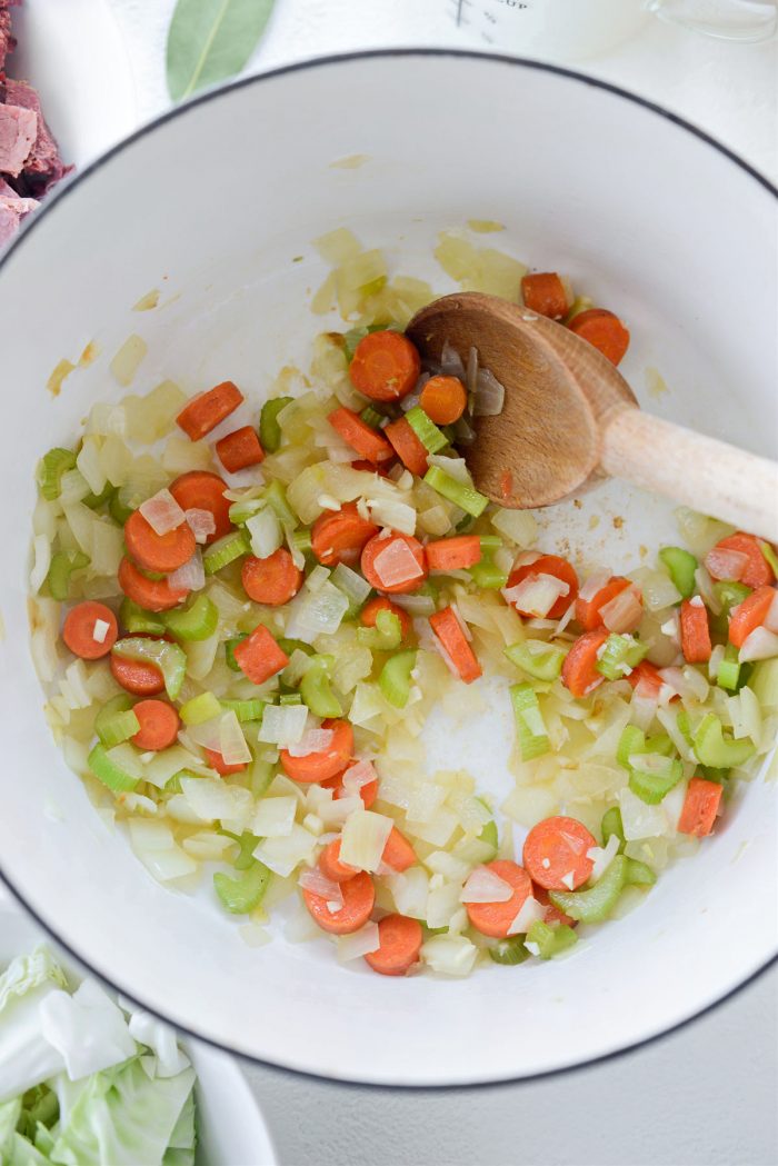 sauteed vegetables and garlic