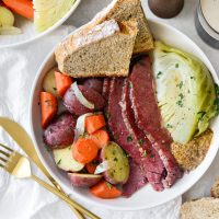 Corned Beef and Cabbage (Irish Boiled Dinner) horizontal