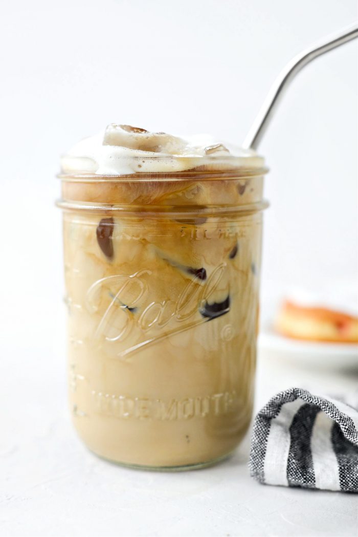 Homemade Baileys Irish Cream in iced latte