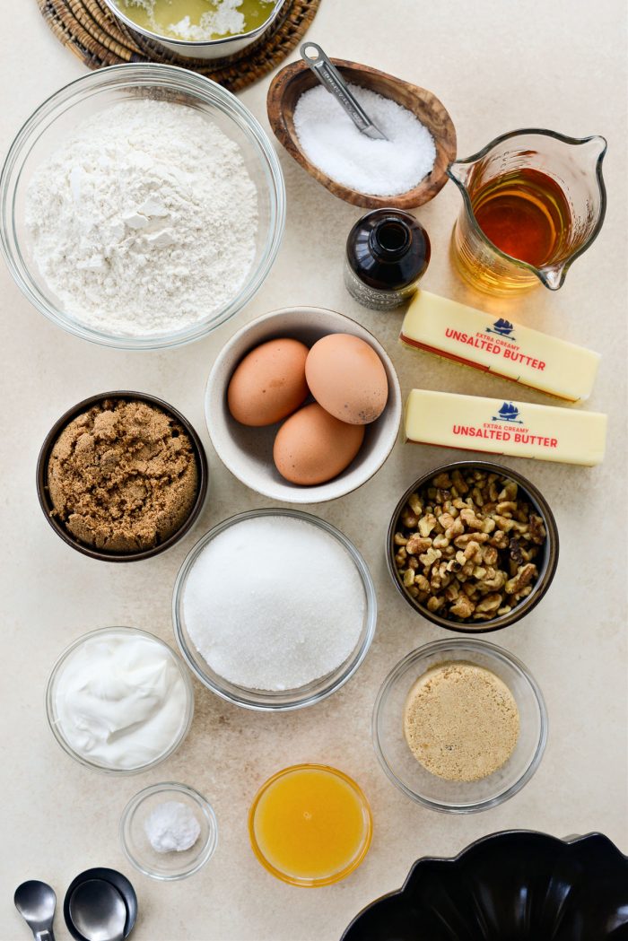 Irish Whiskey Cake ingredients