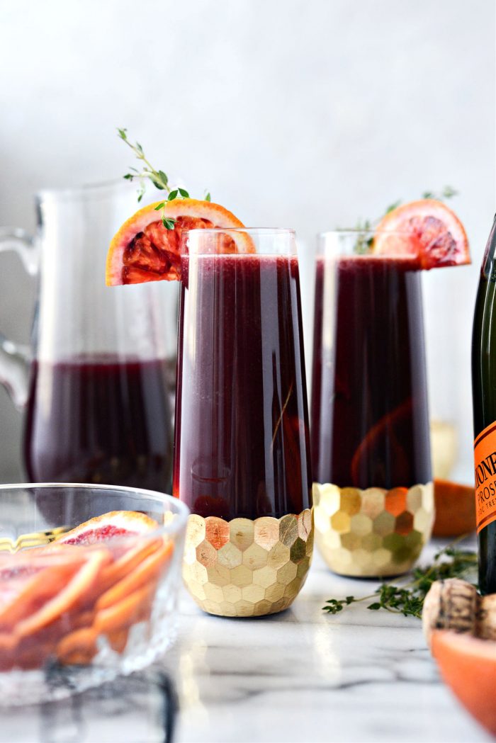 Vanilla Blood Orange Mimosas