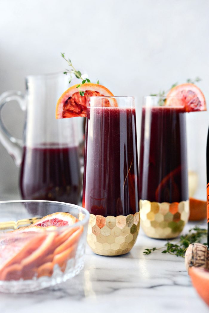 Vanilla Blood Orange Mimosas