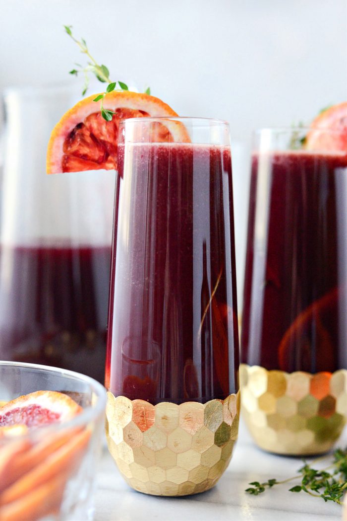 Vanilla Blood Orange Mimosas