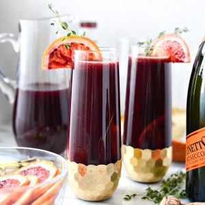 Vanilla Blood Orange Mimosas