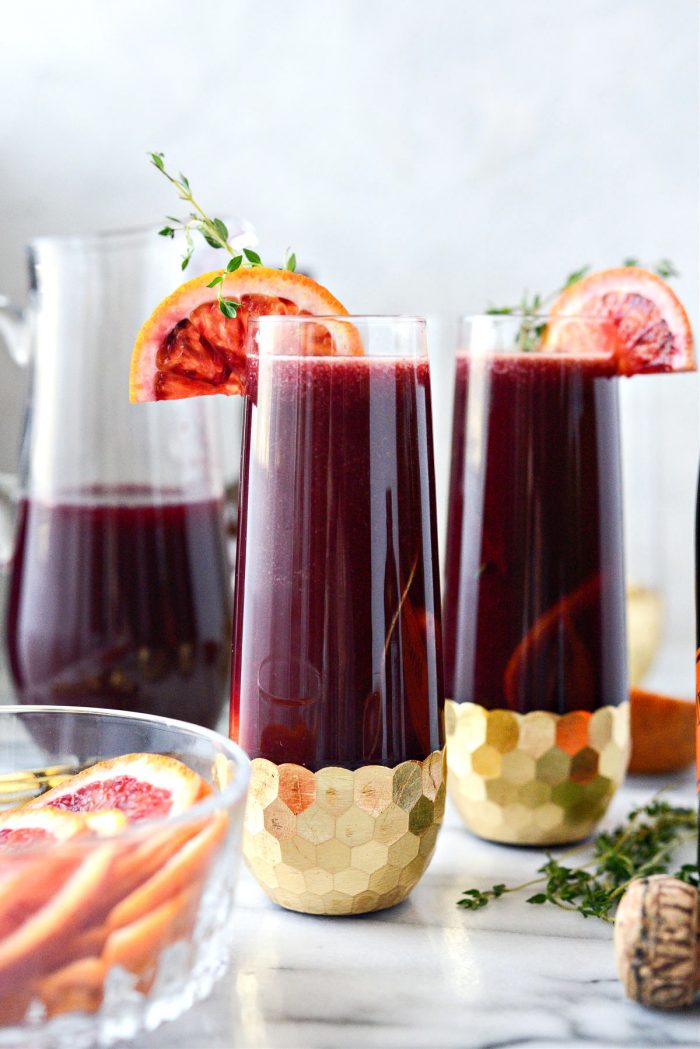 Vanilla Blood Orange Mimosas