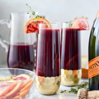 Vanilla Blood Orange Mimosas