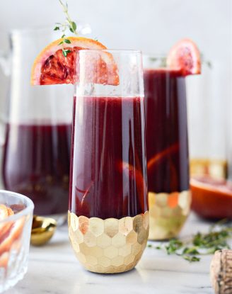 Vanilla Blood Orange Mimosas