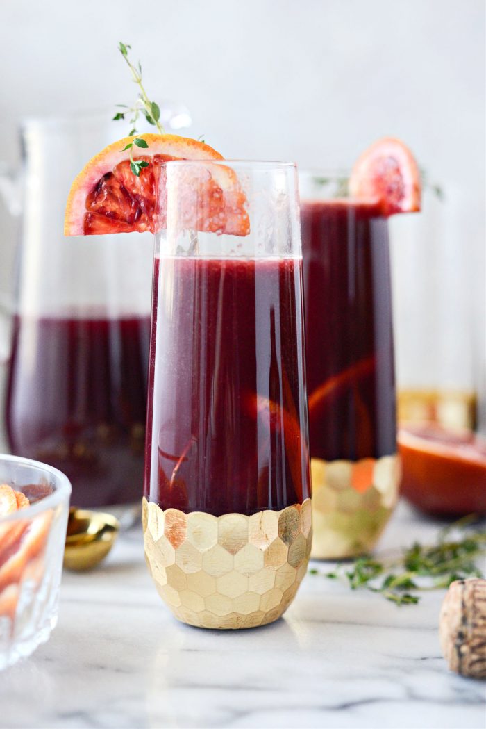 Vanilla Blood Orange Mimosas