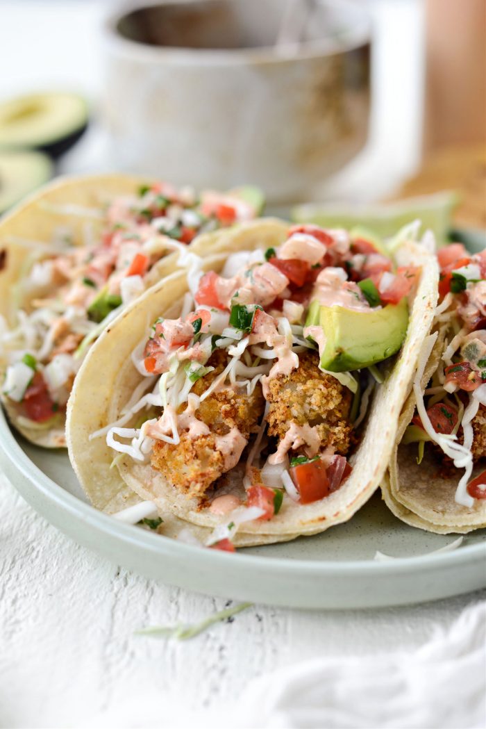 Air Fryer Baja Fish Tacos