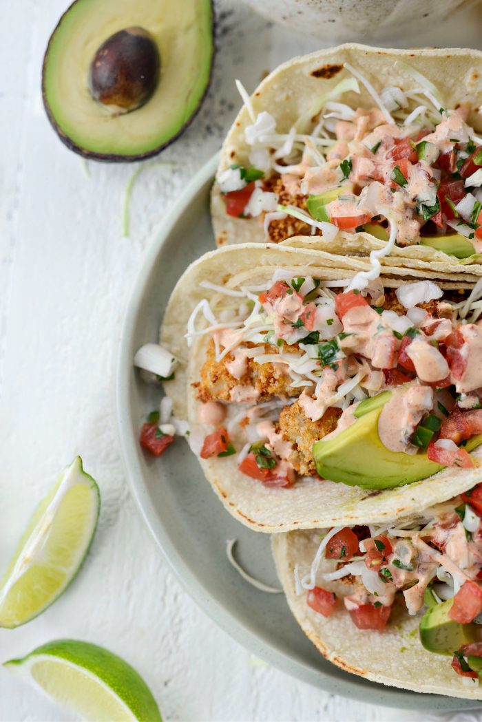 Air Fryer Baja Fish Tacos