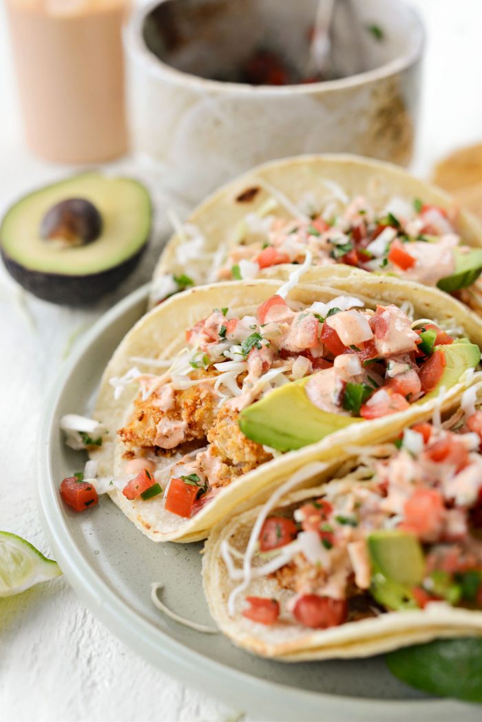 Air Fryer Baja Fish Tacos