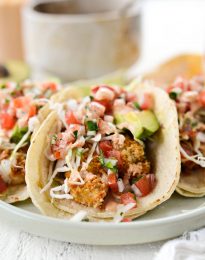 Air Fryer Baja Fish Tacos