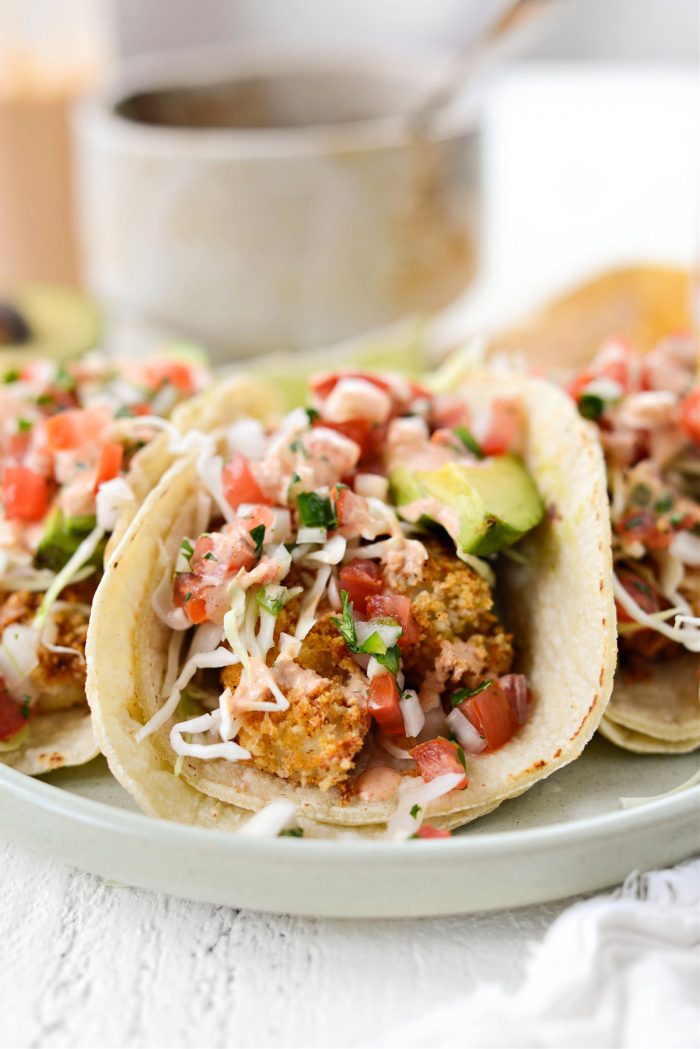 Air Fryer Baja Fish Tacos