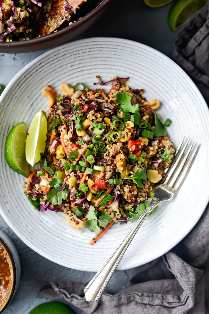 Crunchy Cashew Thai Quinoa Salad