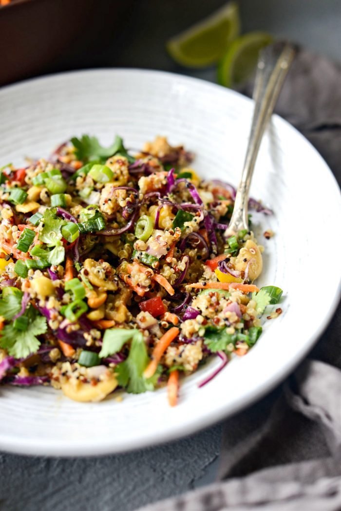 Crunchy Cashew Thai Quinoa Salad