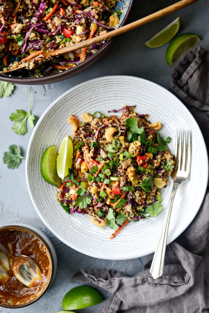 Crunchy Cashew Thai Quinoa Salad