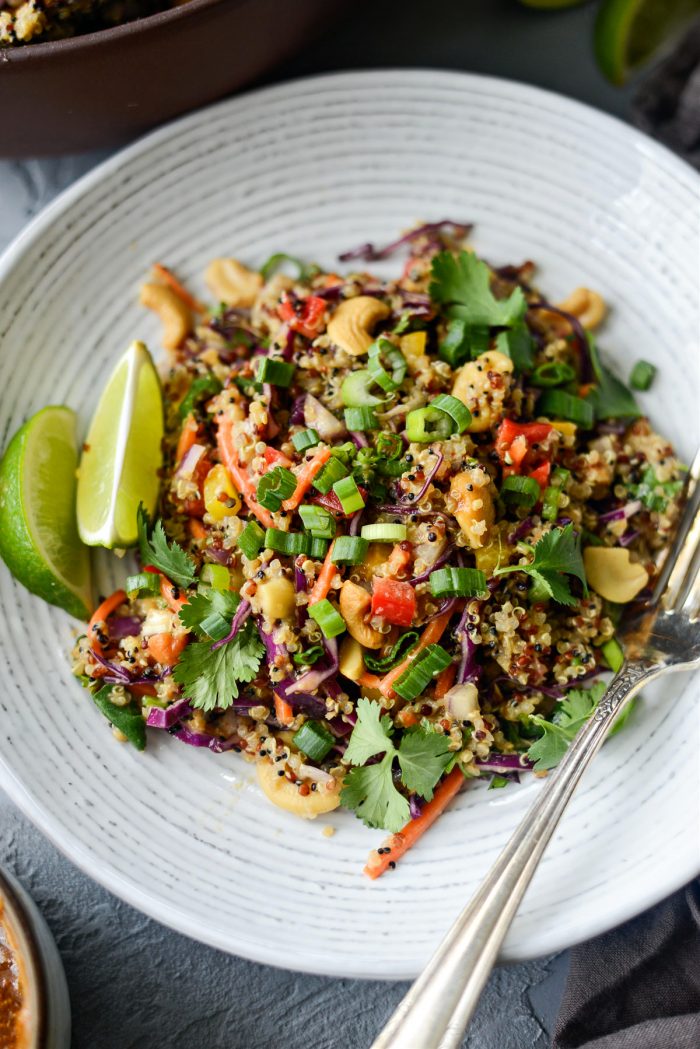 Crunchy Cashew Thai Quinoa Salad