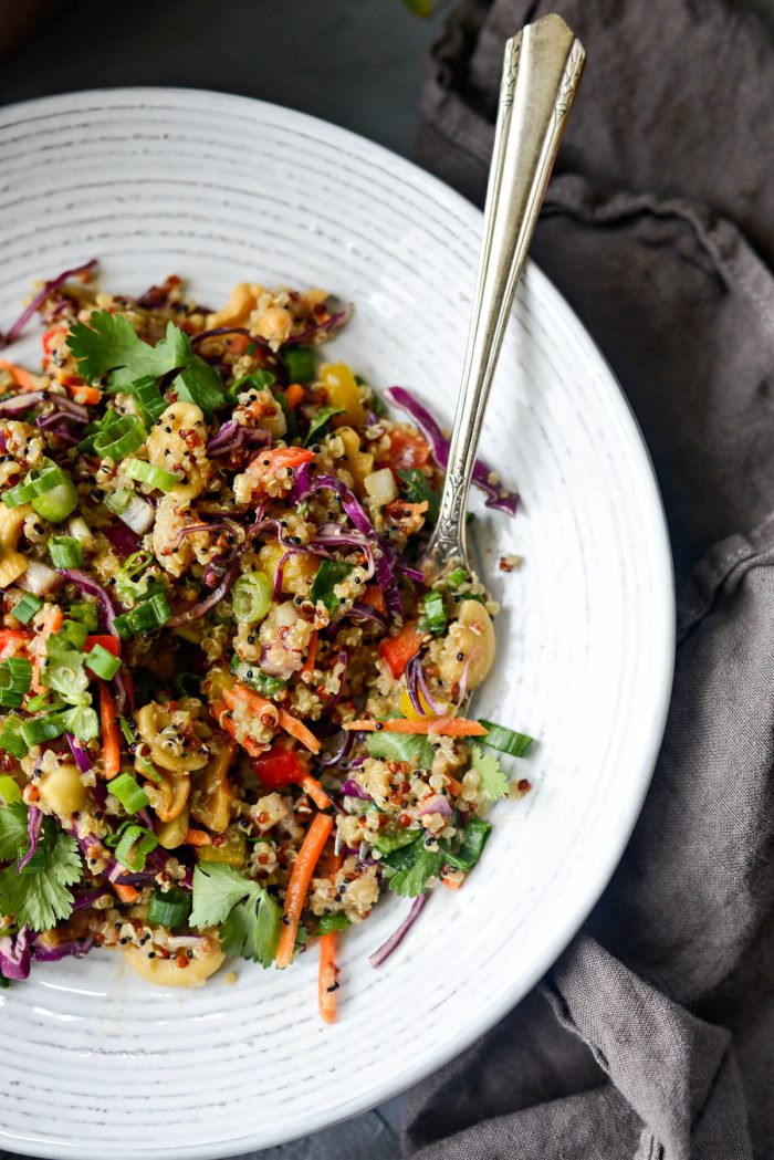 Crunchy Cashew Thai Quinoa Salad