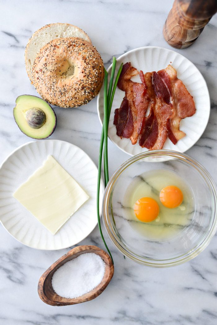 Everything Bagel Breakfast Sandwich ingredients