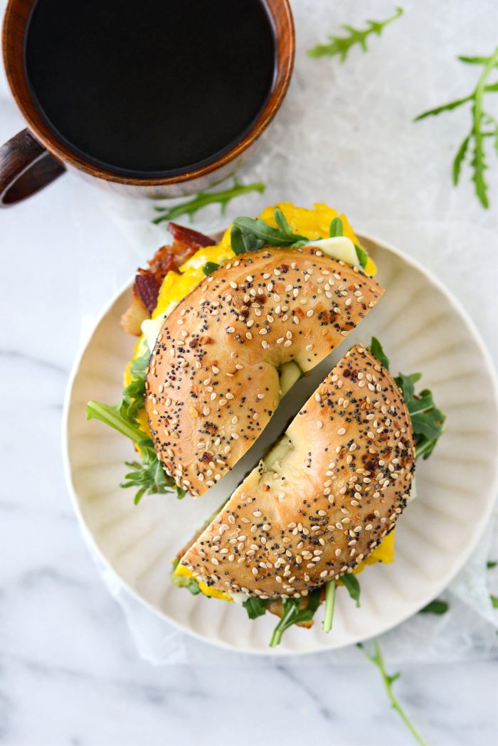 Everything Bagel Breakast Sandwich